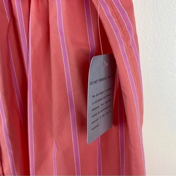 Gal Meets Glam Woman’s Midi Dress 14 Button Front Wide Strap Functioning Buttons - Picture 8 of 9